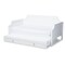 Baxton Studio Mariana White Finished Wood Twin Size Daybed with Trundle 158-9640-9654 - alternate 4